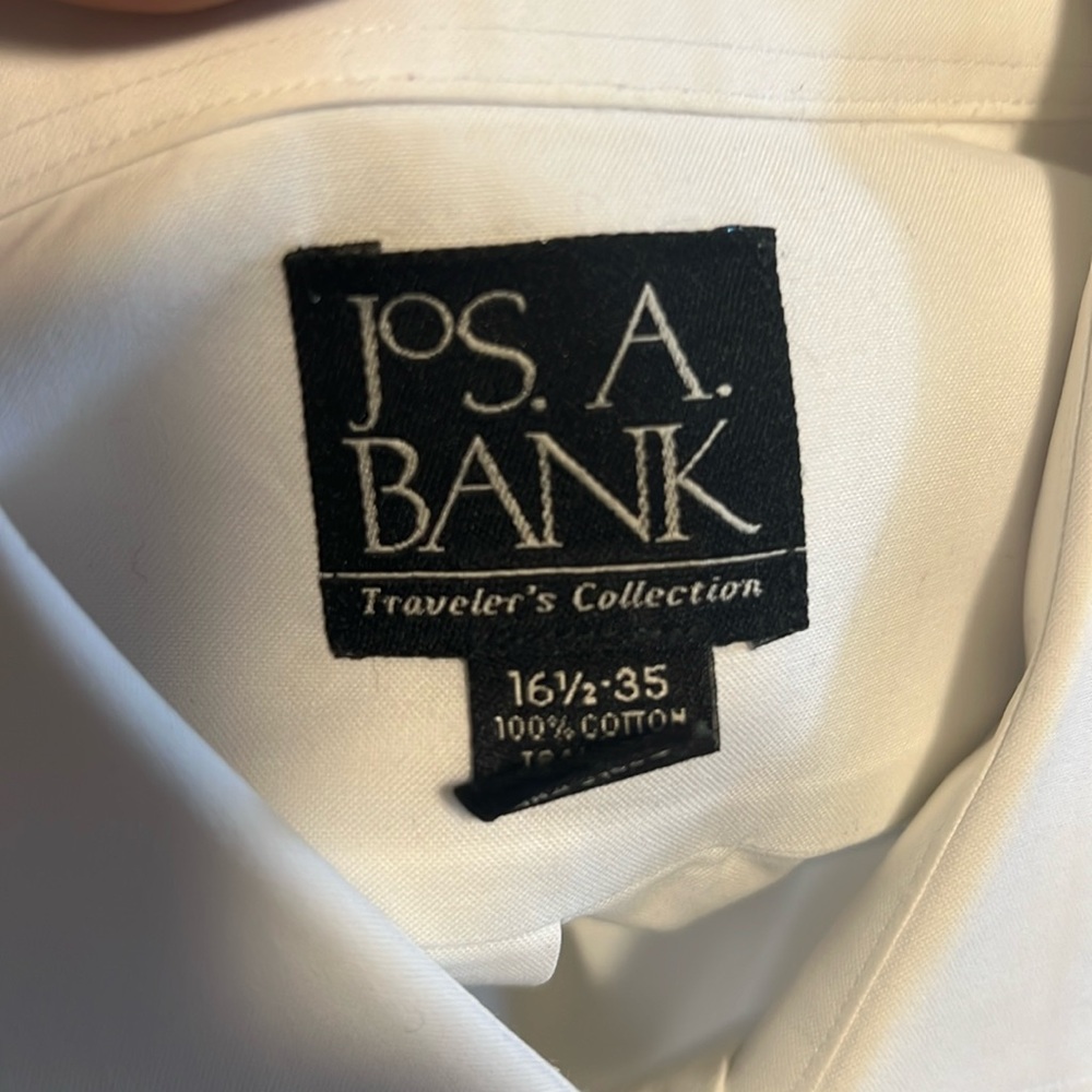 Jos A Bank white French cuff